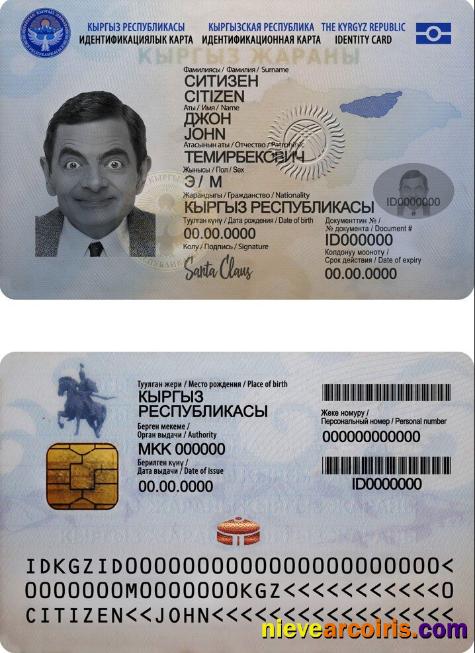 Kyrgyzstan ID template